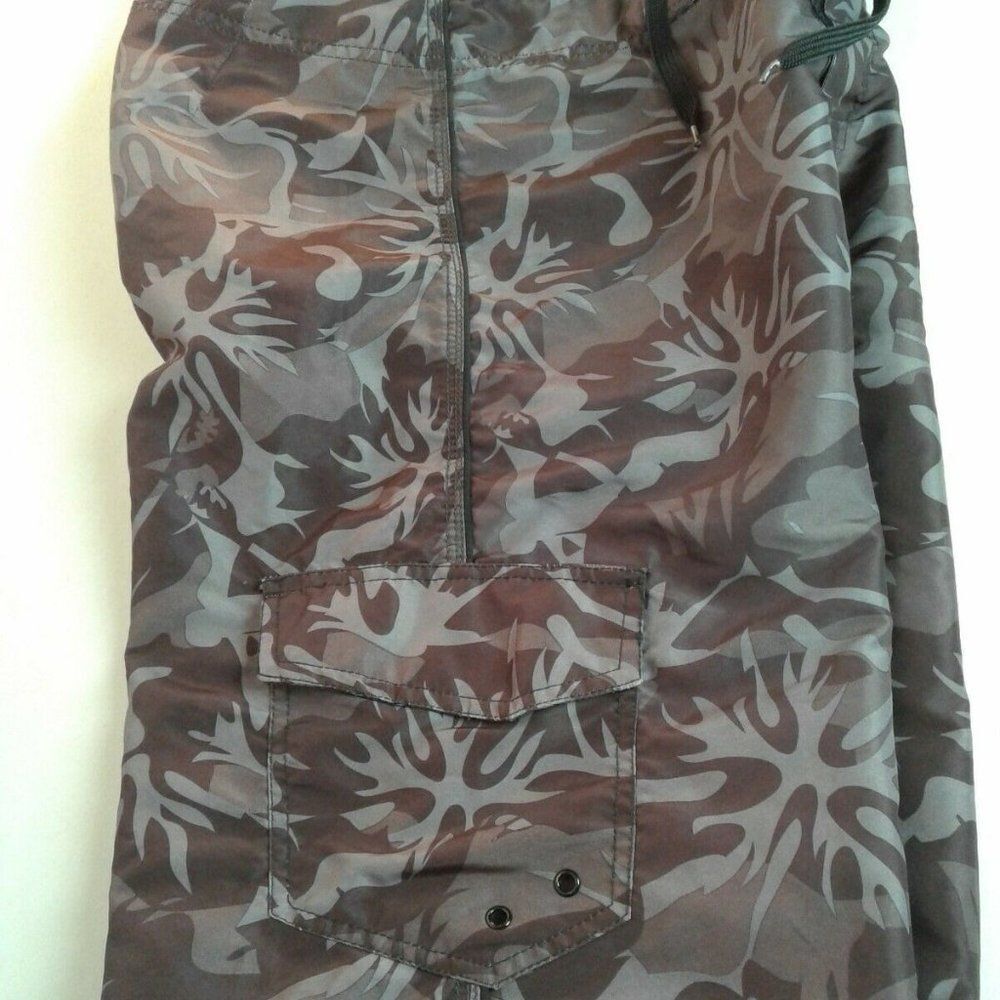 Burnside blue  Black Gray Cameo  Board  Shorts S‎